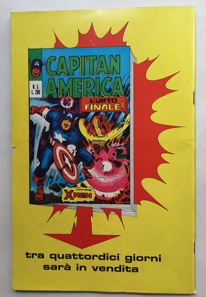 CAPITAN AMERICA 4 Corno 1973 ADESIVI gadget - immagine 4