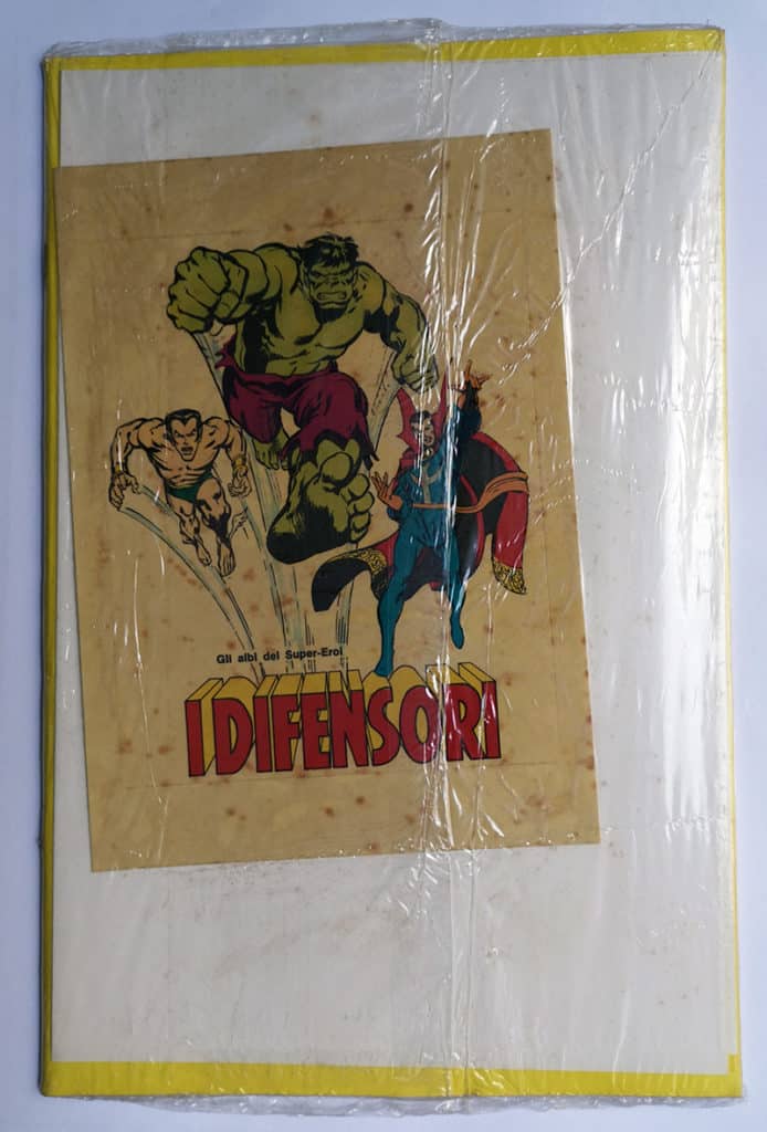 CAPITAN AMERICA 1 Poster Adesivo BLISTERATO Errore VARIANTE Corno 1973 - immagine 3