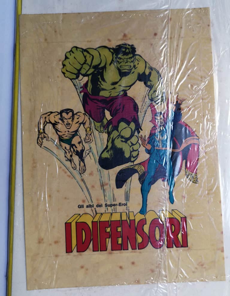 CAPITAN AMERICA 1 Poster Adesivo BLISTERATO Errore VARIANTE Corno 1973 - immagine 4