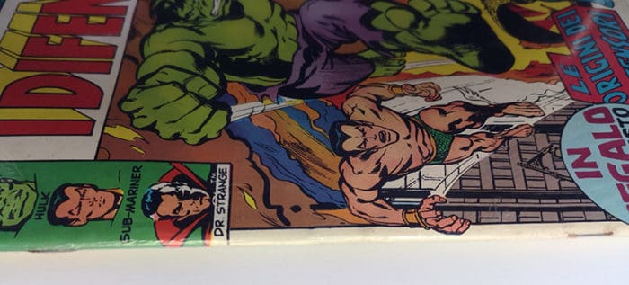 ASE I DIFENSORI 1 Poster Adesivo BLISTERATO Errore VARIANTE Corno 1973 - immagine 7