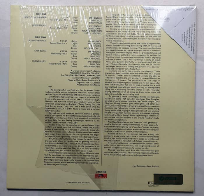 JIMI HENDRIX Nine to the universe DISCO LP 2459 415 POLYDOR - immagine 2