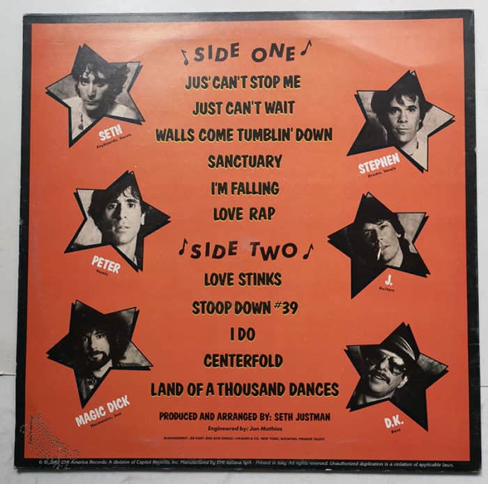 THE J. GEILS BAND Showtime DISCO LP 3C 064-57031 EMI - immagine 2