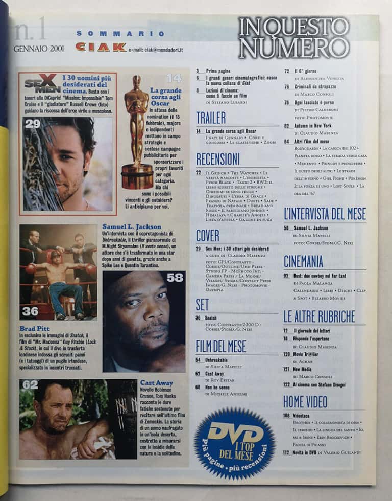 CIAK n° 1 - 2001 TOM CRUISE Bard Pitt SAMUEL L JACKSON - immagine 2
