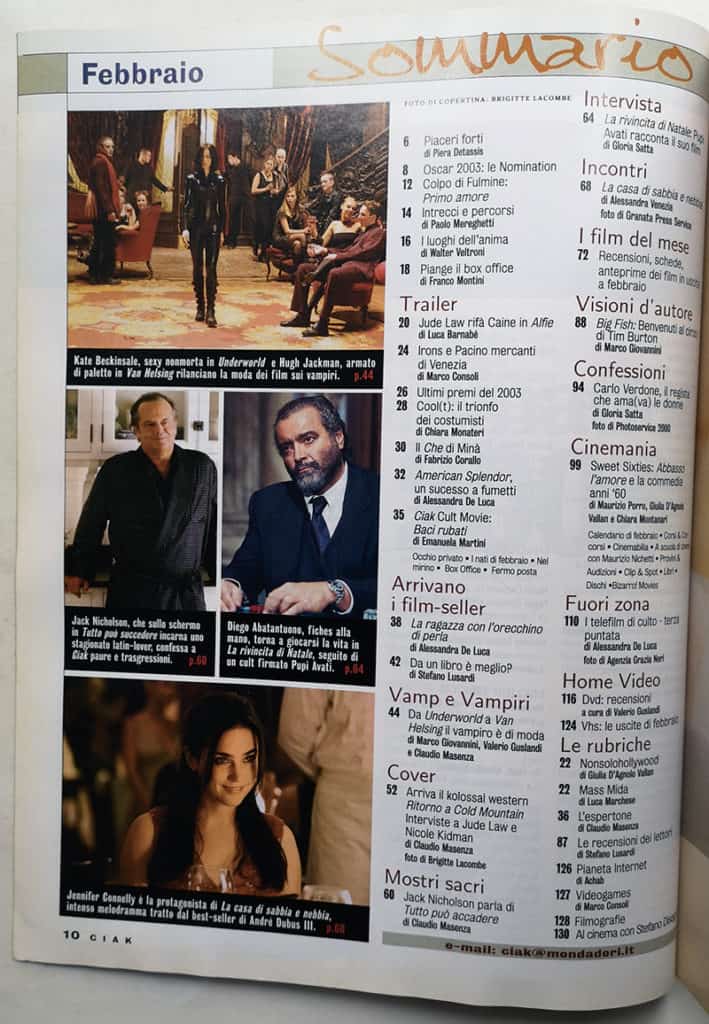CIAK n° 2 - 2004 NICOLE KIDMAN Jude Law JACK NICHOLSON - immagine 3