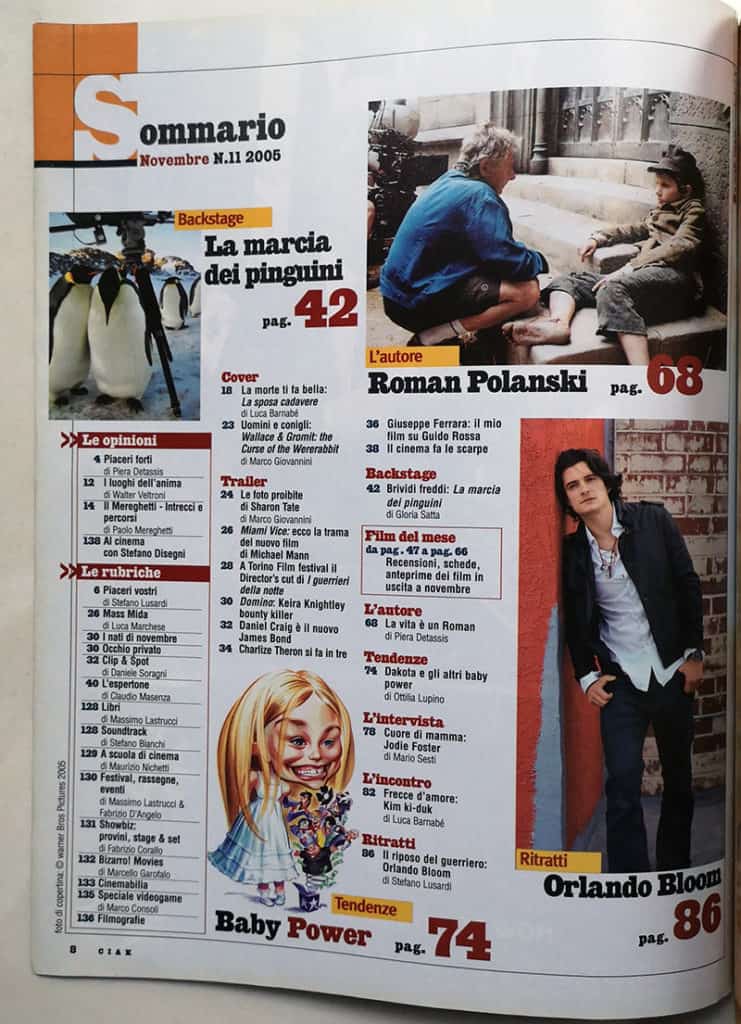 CIAK n° 11 - 2005 TIM BURTON Roman Polansky JODIE FOSTER - immagine 3