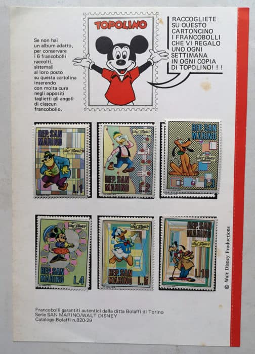 francobolli TOPOLINO San Marino