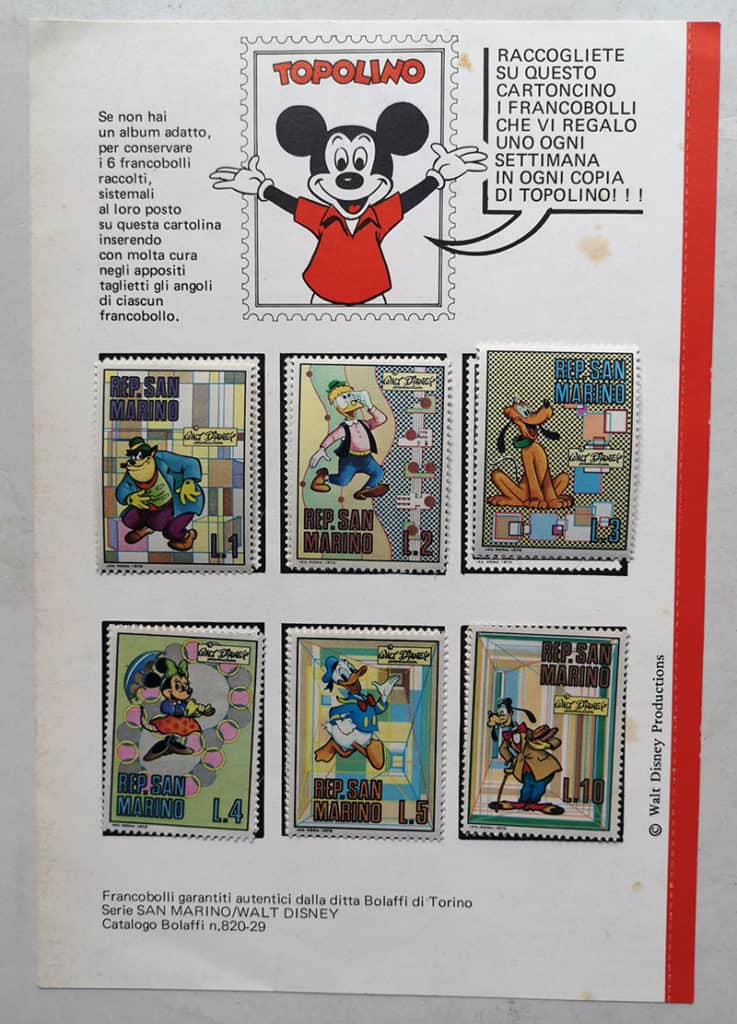 francobolli TOPOLINO San Marino
