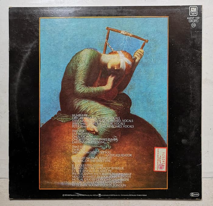 HUMBLE PIE humble pie DISCO LP AMNP 102 A&M RECORDS - immagine 2