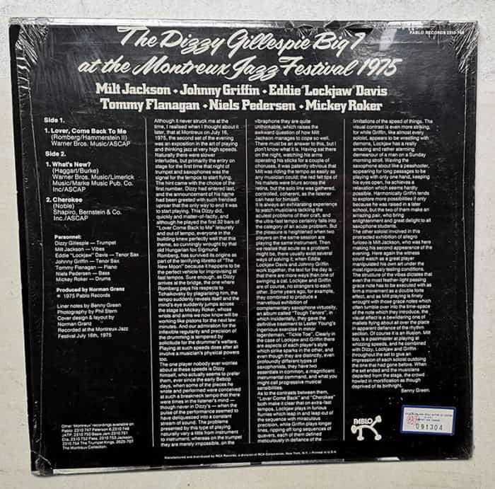DIZZY GILLESPIE Big 7 Dizzy DISCO LP 2310 749 PABLO - immagine 2
