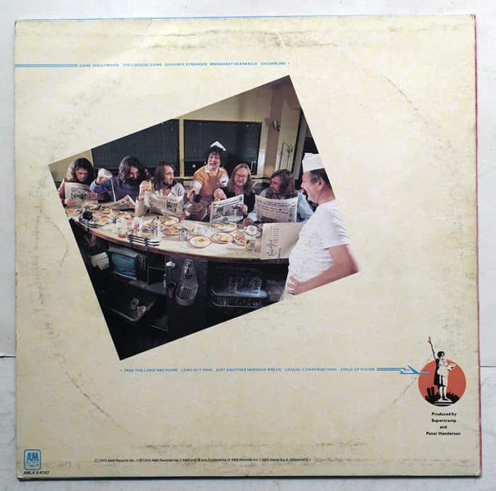 SUPERTRAMP Breakfast in America DISCO LP AMLK 64747 A&M - immagine 2