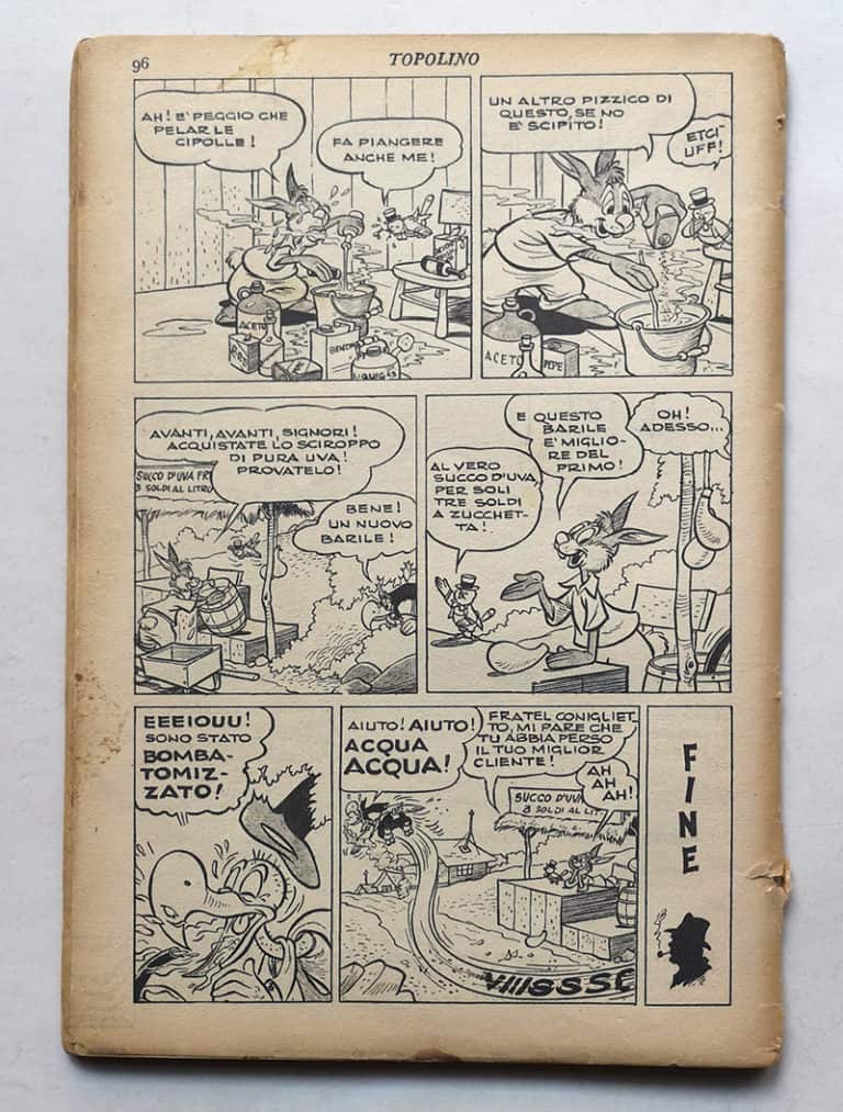 Recupero Restauro TOPOLINO LIBRETTO 13 Mondadori 1950 - immagine 3
