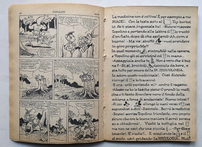 Recupero Restauro TOPOLINO LIBRETTO 1 Mondadori 1949 - immagine 2