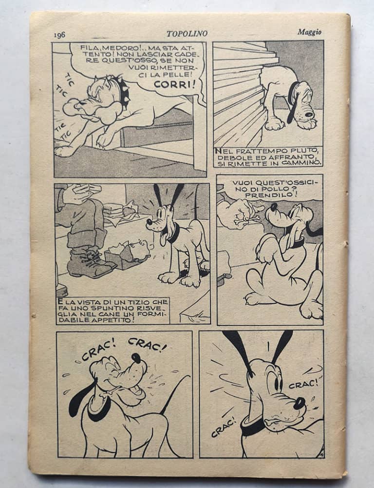 Recupero Restauro TOPOLINO LIBRETTO 2 Mondadori 1949 - immagine 3