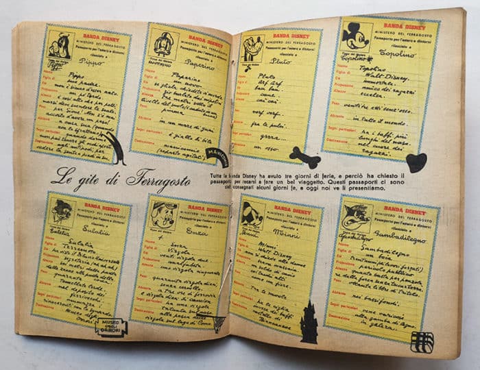 Recupero Restauro TOPOLINO LIBRETTO 5 Mondadori 1949 - immagine 2