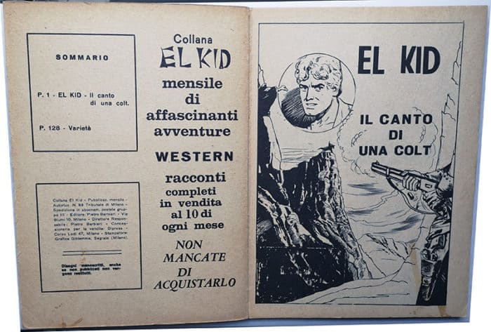 Collana EL KID 4 Il canto di una colt Edizione Barbieri 1966 - immagine 3
