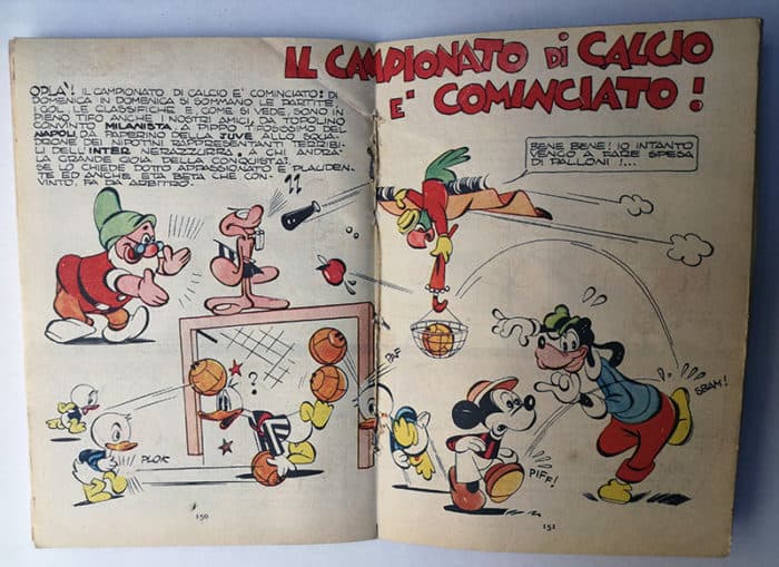 TOPOLINO LIBRETTO 20 Mondadori 1950 bollino pagina centrale - immagine 2