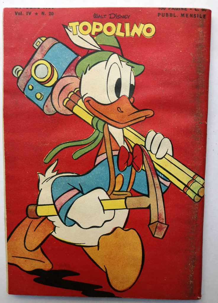 TOPOLINO LIBRETTO 20 Mondadori 1950 bollino pagina centrale - immagine 3