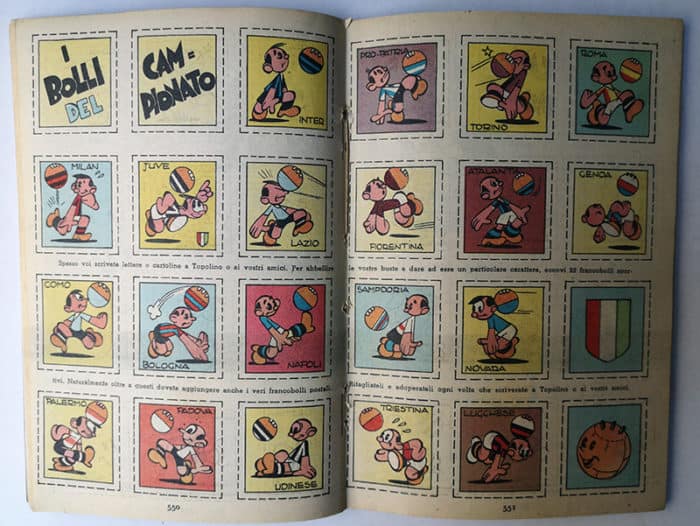 TOPOLINO LIBRETTO 24 Mondadori 1951 bollino pagina centrale - immagine 2