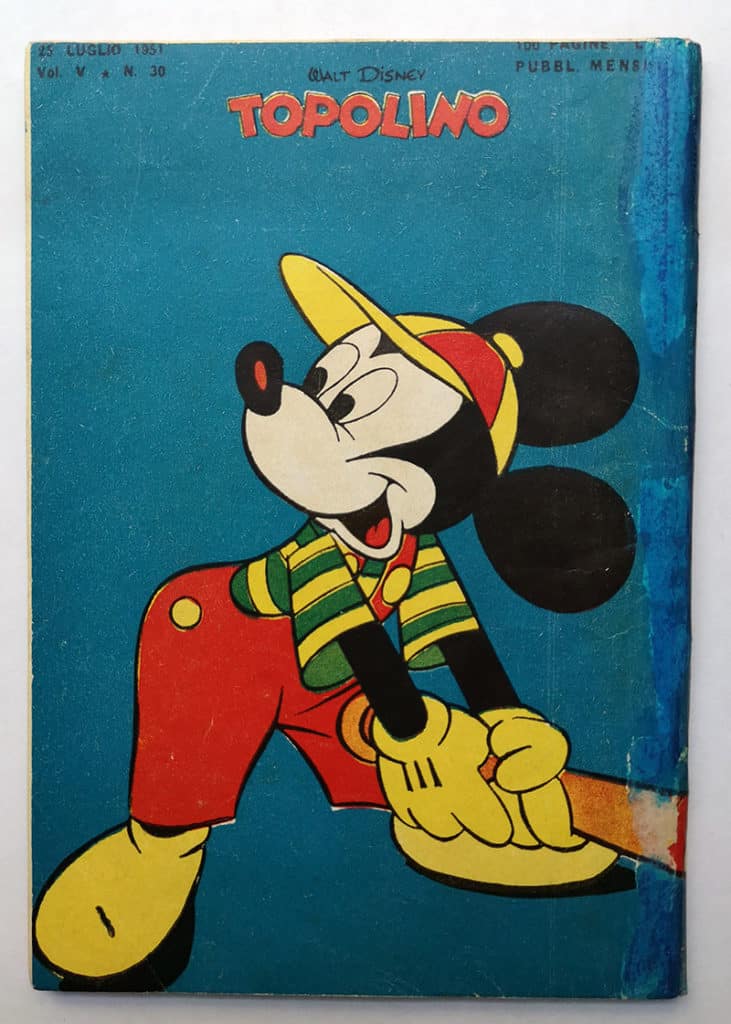 TOPOLINO LIBRETTO 30 Mondadori 1951 buoni filigranati pagina centrale - immagine 3