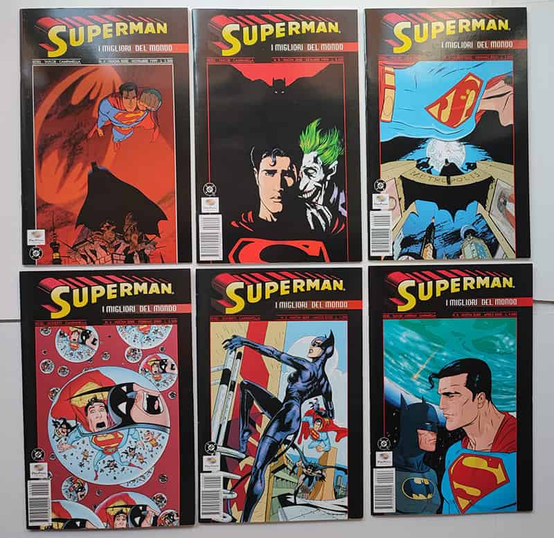 SUPERMAN BATMAN I Migliori Del Mondo 1 6 Serie Completa PLAY PRESS 1999 