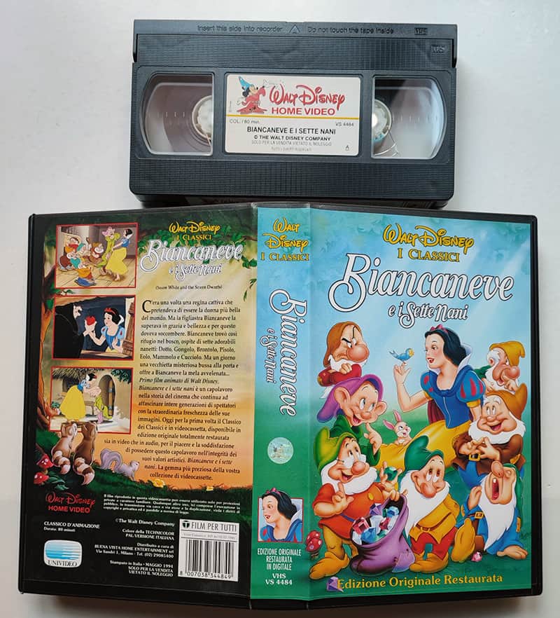 I classici Walt Disney BIANCANEVE E I SETTE NANI VHS 1994 VS 4484