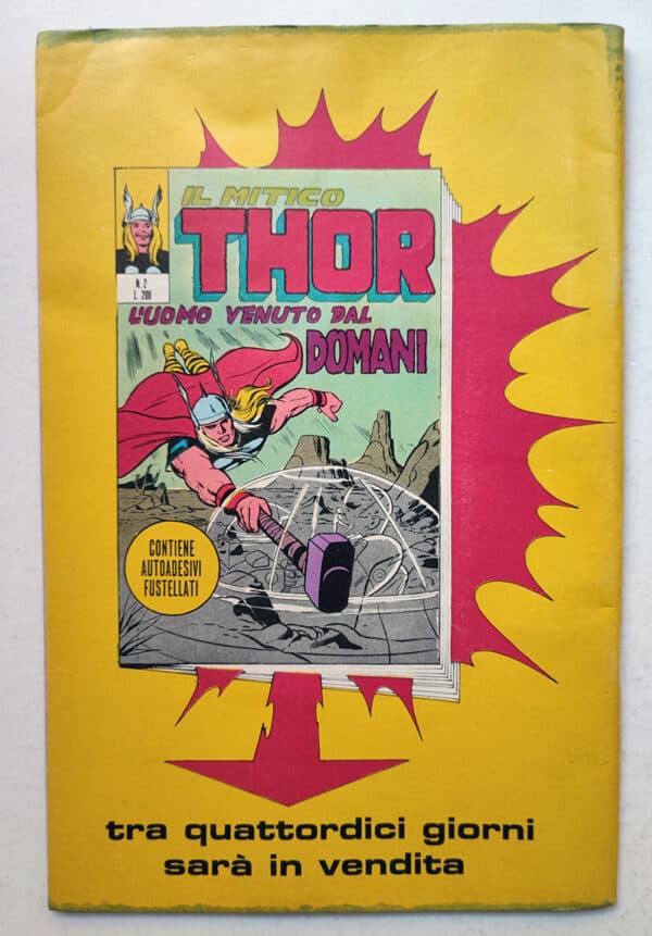 Il mitico THOR 1 Manifestro POSTER editoriale Corno 1971 gadget - immagine 4