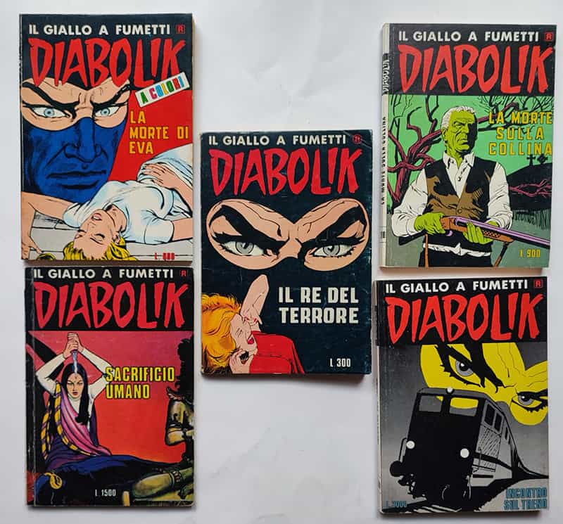 DIABOLIK R Costola Bianca 1/350 Sequenza Completa 1978 - iCollezionisti