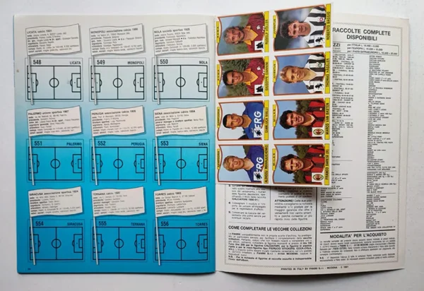 Album calciatori PANINI 1990-91 VUOTO con cedole e figurine omaggio - immagine 4
