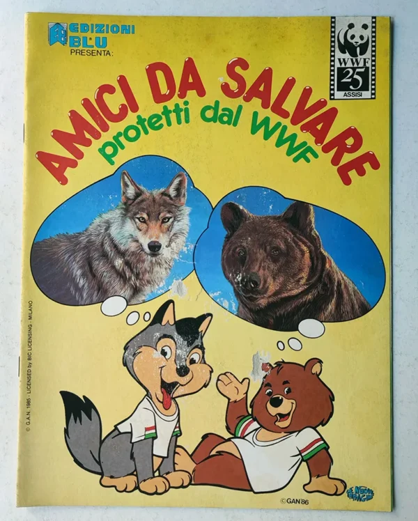 Album figurine AMICI DA SALVARE PROTETTI DAL WWF