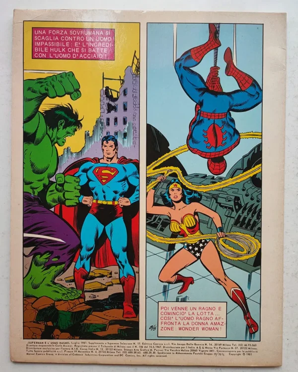 SUPERMAN e L'UOMO RAGNO 2 Cenisio 1981 SUPPLEMENTO - immagine 2