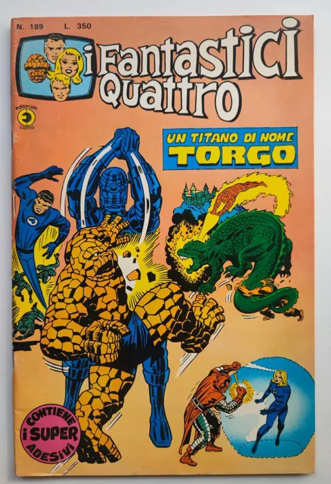 FANTASTICI QUATTRO 189 Corno ADESIVI
