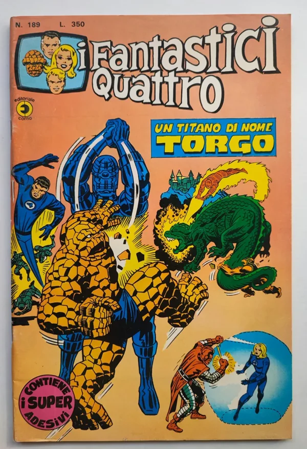 FANTASTICI QUATTRO 189 Corno ADESIVI