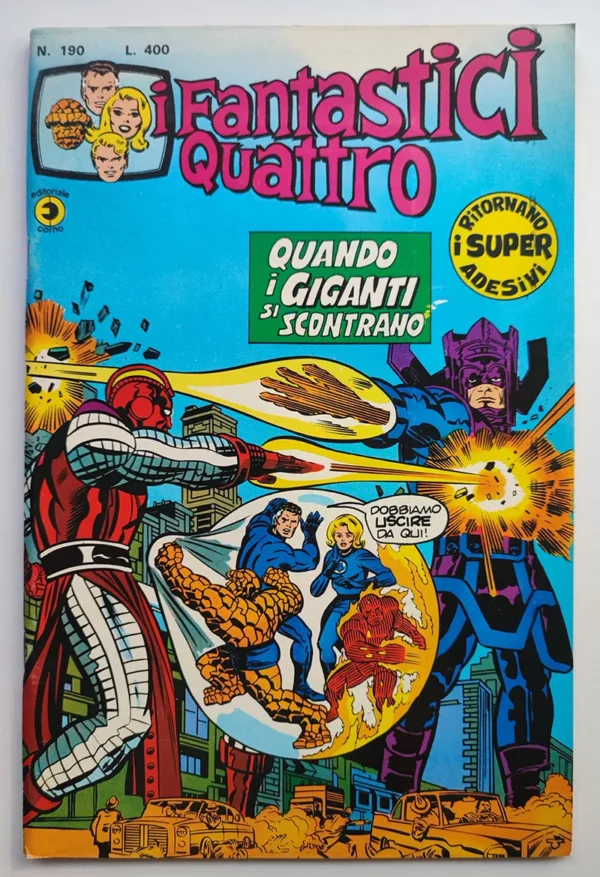 FANTASTICI QUATTRO 190 Corno ADESIVI