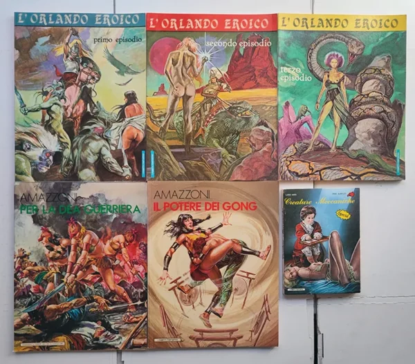 FUMETTI FANTASTICI Orlando Eroico AMAZZONI Creature Meccaniche