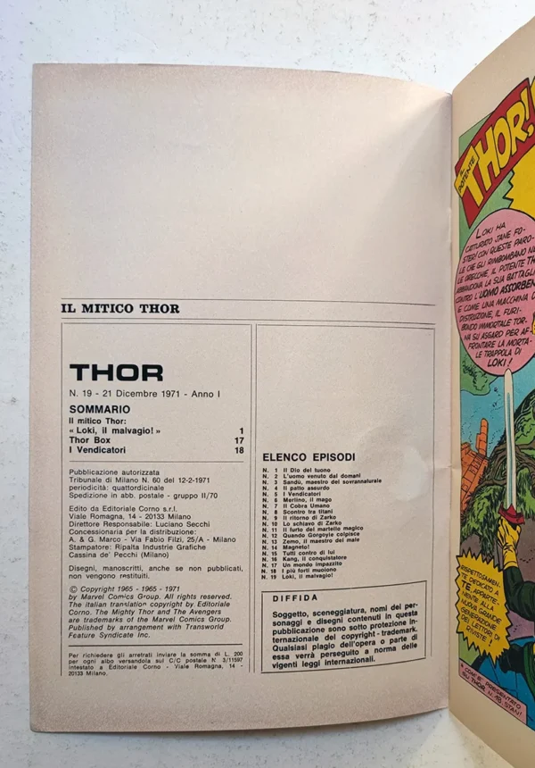 THOR 19 MEDALCALCIO