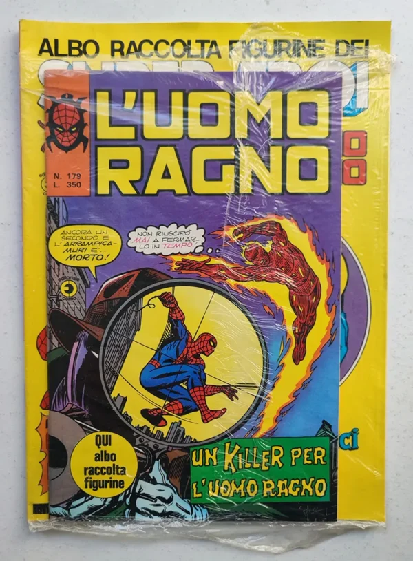 UOMO RAGNO 179 album RACCOLTA FIGURINE DEI SUPER-EROI