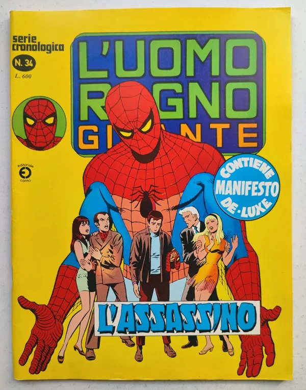 UOMO RAGNO gigante 34 Corno 1979 POSTER Gadget