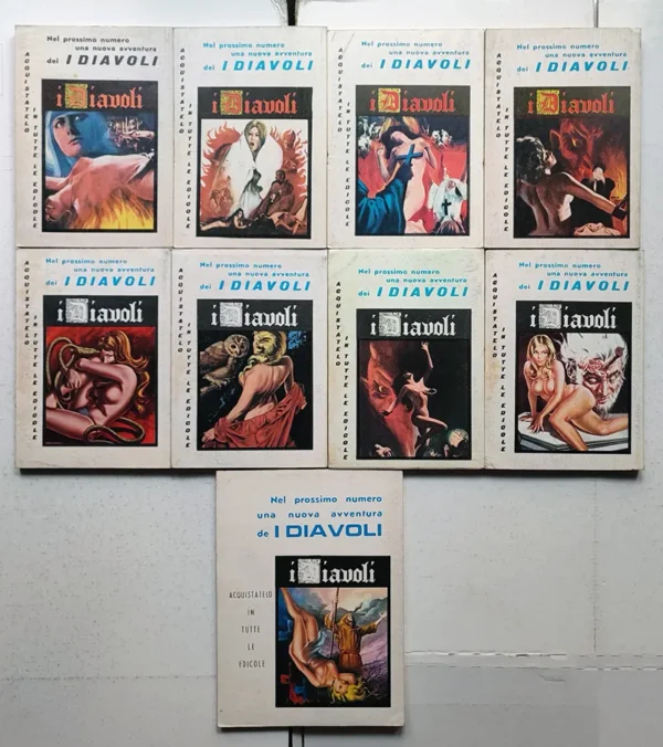 I DIAVOLI Serie Completa 1/9 ELLEPI 1972 - immagine 3