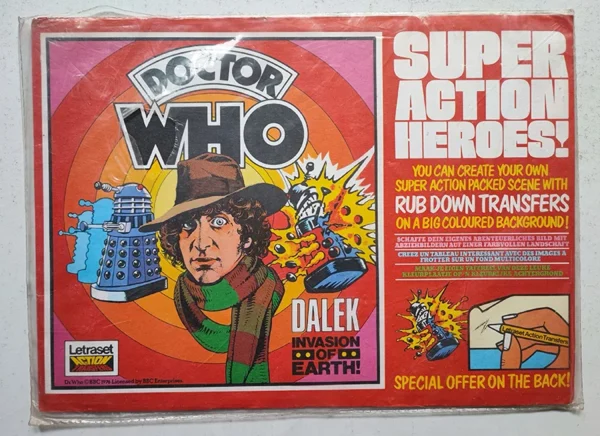 Letraset Action Transfers Super Action Heroes DOCTOR WHO