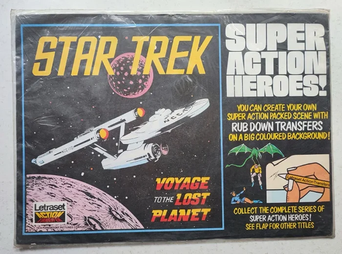 Letraset Action Transfers Super Action Heroes STAR TREK