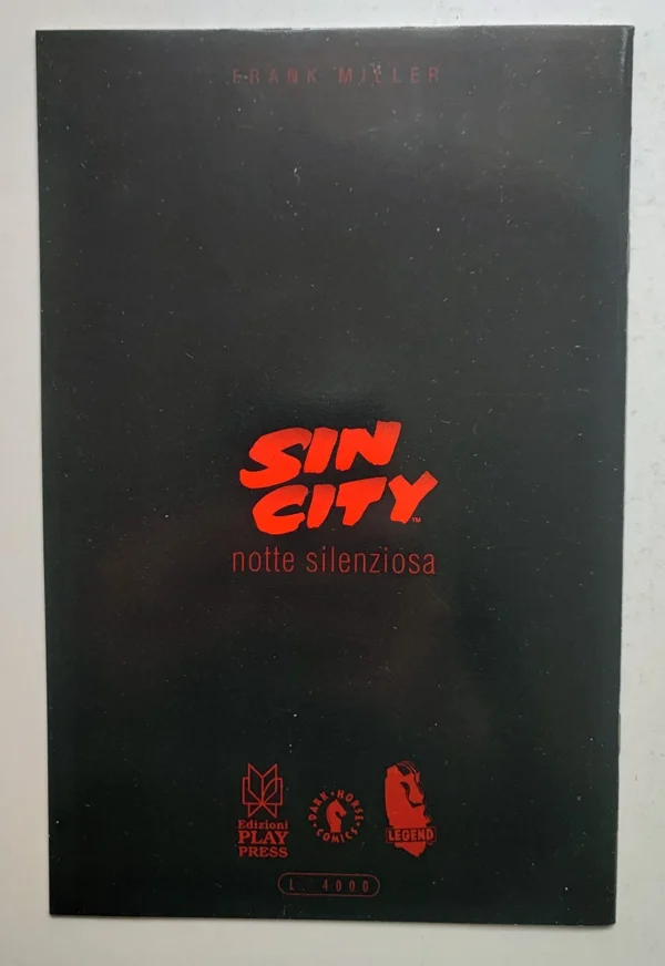 SIN CITY Notte Silenziosa PLAY PRESS