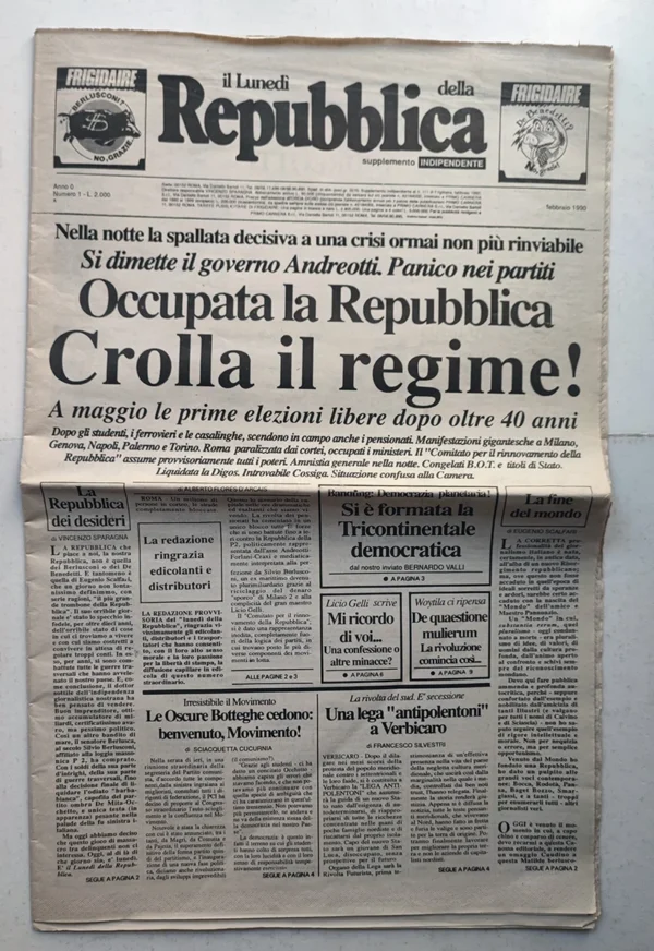Il Lunedì della Repubblica 1