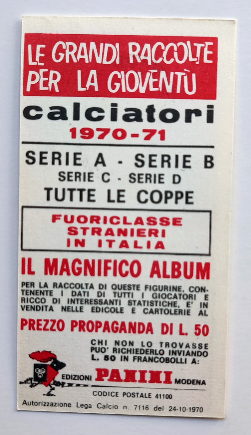 FIGURINA CALCIATORI PANINI 1970/71 - Nuova - Strucchi - Catania EUR 1