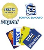 Pagamenti accettati: Bonifico, Vaglia, Paypal, altro